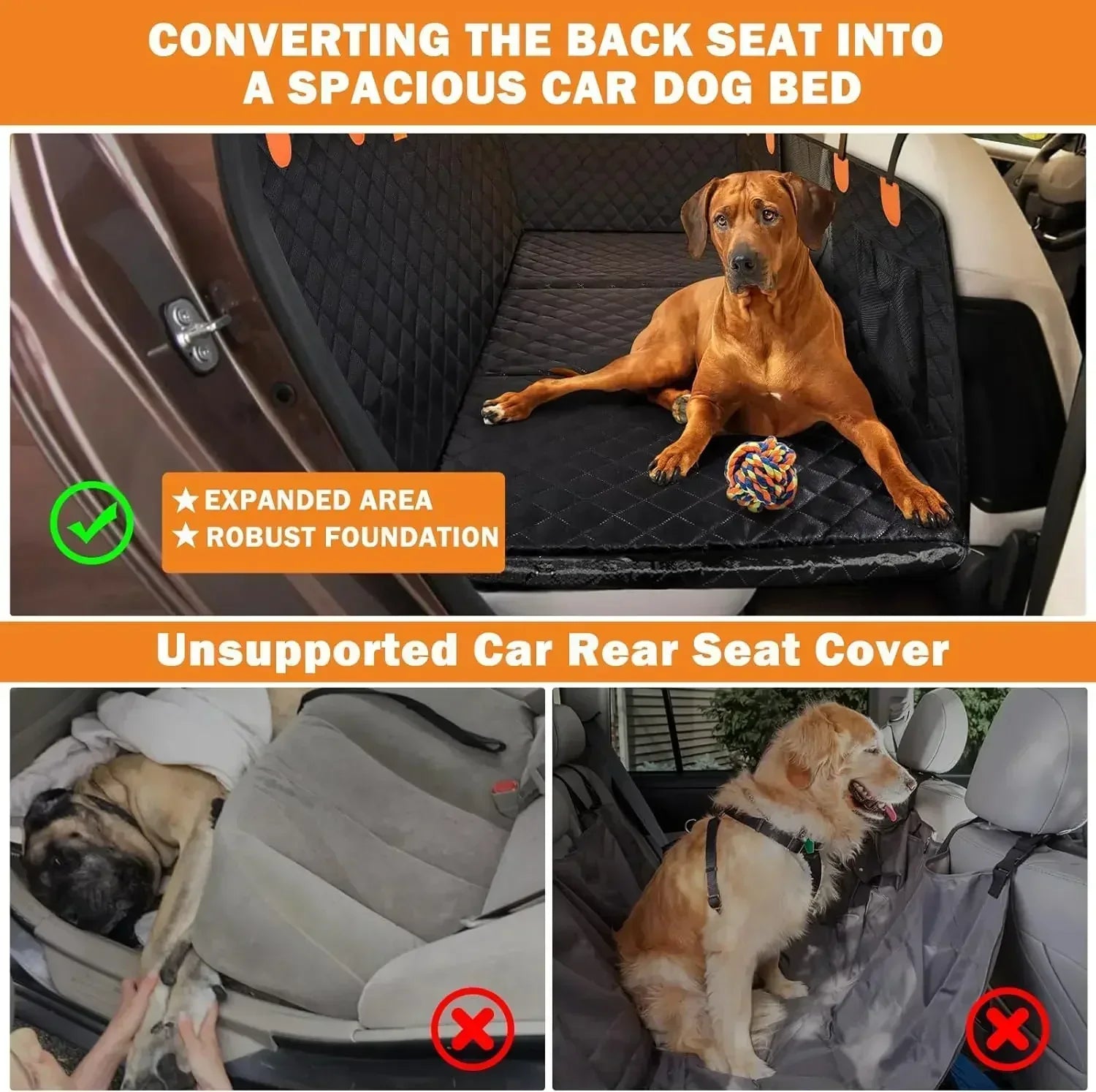 RealmRide™ Premium Comfort USA Dog Seat Cover